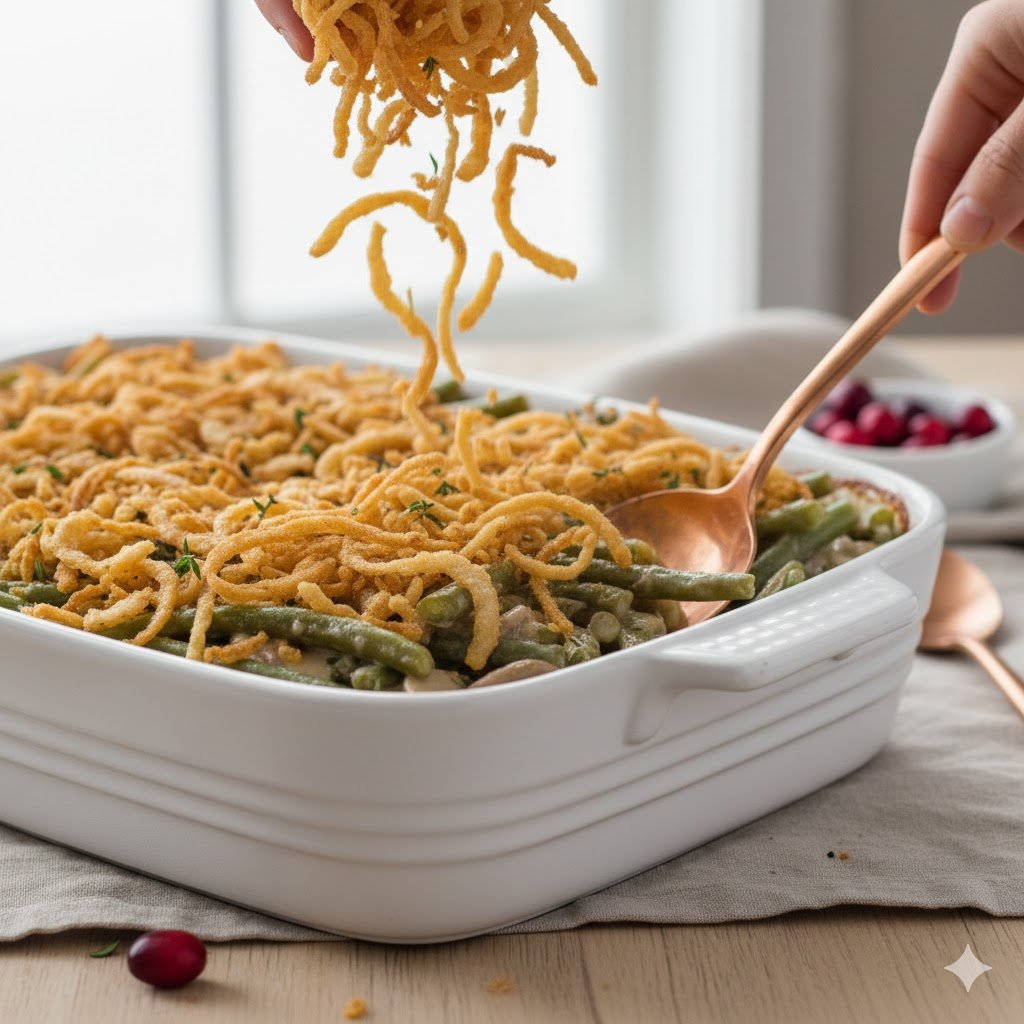 The Best Green Bean Casserole for Thanksgiving Dinner