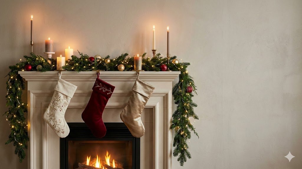 Christmas Mantle Decor Trends 2025